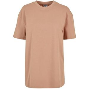 Urban Classics Dames T-Shirt Dames Oversized Boyfriend Tee, T-shirt voor vrouwen in oversized look, verkrijgbaar in vele kleuren, maten XS - 5XL, amber, 5XL