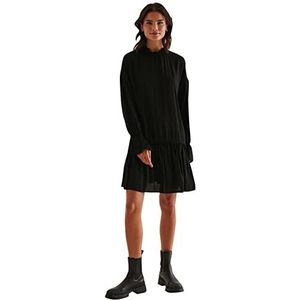 NA-KD Mini-jurk met ruches voor dames, casual, Zwart, 32