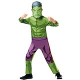 Rubie's 640838M Marvel Avengers Hulk Klassiek kinderkostuum, jongens, 5-6 jaar, groen, M