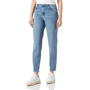 PIECES Leah High Waisted Ankle Length Mom Jeans, blauw (light blue denim), XS