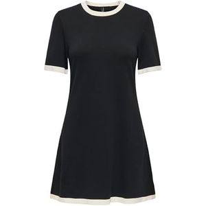 Only - Onlkarina Ss A-Line Dress - Zwart - Korte Jurk