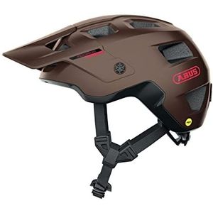 ABUS MTB Helm MoDrop MIPS - robuuste fietshelm met impactbescherming voor mountainbikers - individuele pasvorm - unisex - marron, maat L
