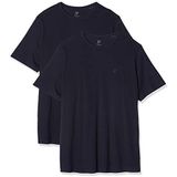 JP1880 - Shirt - Marine - Katoen - 2 Pack - Kwartmouw