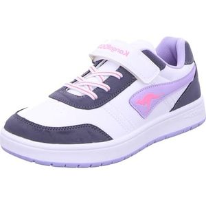 KangaROOS K-ca Shaggy Ev Sneakers voor meisjes, Grisaille Daisy Pink, 36 EU