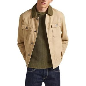 Pepe Jeans Valtari jas voor heren, Bruin (Kaki), S