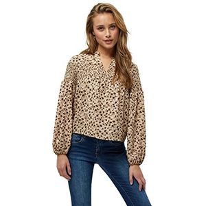 Desires Jantie bedrukte blouse van folie voor dames, meerkleurig (0011p Gardenia Print), XS