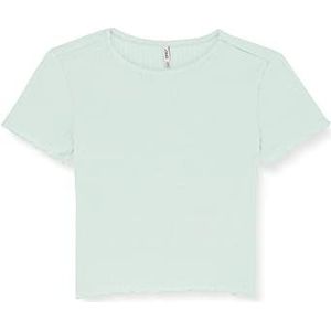 ONLY Kognella S/S O-hals Top Noos Jrs T-shirt voor meisjes, Harbor Gray, 110/116 cm