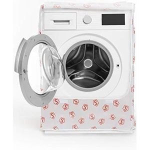 Smart-T-Haus 7011001 beschermhoes voor wasmachine, droger, waterdicht, van PEVA, met klittenbandsluiting, C+, 90 x 60 x 60 cm, wit