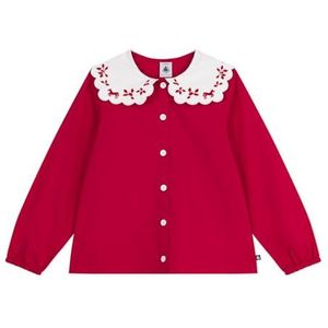 Petit Bateau Bedrukte blouse van katoenen popeline met lange mouwen, Terkuit, 3 Jaren