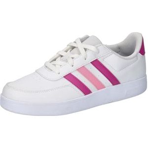 adidas Breaknet 2.0 K Sneakers voor jongens, Ftwr White Lucid Fuchsia Beam Pink, 30.5 EU