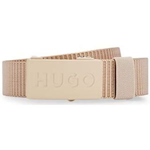 HUGO Heren Gasper-Tape_Sz35 Belt, Medium Beige260, 100, Medium Beige260