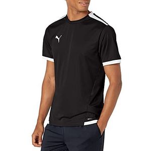 PUMA Heren T-shirt, PUMA Black-puma wit, klein, Puma zwart-puma wit, S