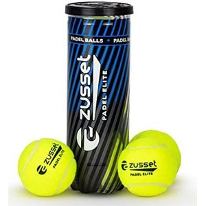 ZUSSET Paddle Tennis Elite Ballen - Padel Tennis Elite Balls, One Can 3 Ballen