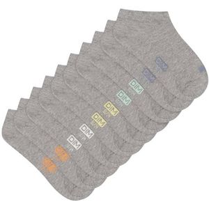 Dim Uniseks kindersokken (5 stuks), Lichtgrijs Ch Pastille punt, 35-38