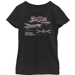 Star Wars Girl's Girl's Short Sleeve Classic Fit T-shirt, zwart, XS