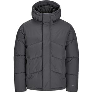 Jack & Jones - JJWORLD PUFFER JACKET PLS - Gewatteerde Jas - Asfalt - Met Capuchon