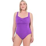 Ulla Popken - Badpak - Lila - Effen - Full Cup