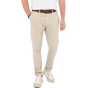 Joe Browns Modieuze chinobroek met rechte pijpen voor heren, Zand, 36W / 32L