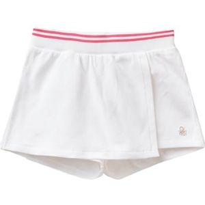 United Colors of Benetton Shorts voor meisjes en meisjes, Wit, 24 Maanden