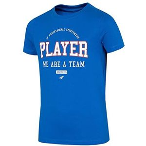 4F Jongens Boy's JTSM007 T-shirt, kobalt, 152, blauw, 152 cm