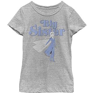 Disney Meisjes Frozen 2 - Big Sister T-shirt Westers, Athletic Heather, XS