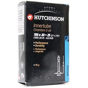 Hutchinson Blister 2 slangen Road 700 x 28-35 Schraderventiel (Gorda), 40 mm, uniseks, volwassenen, zwart, standaard