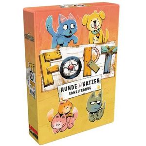 Spielworxx Fort – honden en katten | uitbreiding | familiespel | kaartspel | 2-4 spelers | vanaf 10+ jaar | 20-40 minuten | Duits