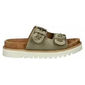 Merk - Muiltjes - Effen - Imitatieleer - Anatomisch Voetbed