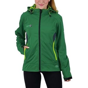Deproc Active Downton Peak Softshelljas voor dames, met afneembare capuchon, overgangsjas, windbreaker