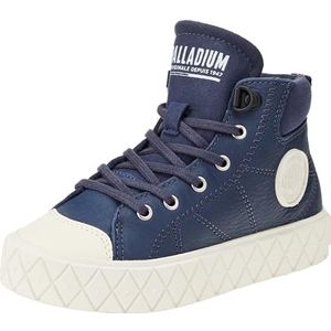 Palladium Ace Kids Lo Cuff Sneakers voor jongens, Blauw, 33.5 EU