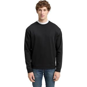 TOM TAILOR Denim Sweatshirt voor heren, 10429 - Night Watch Black, XXL