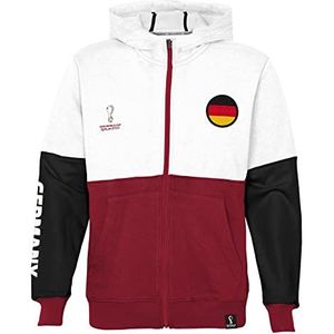 FIFA Jongens Official World Cup 2022 Side Panel Hoodie Youth, Germany, Age 13-15 capuchontrui, wit, extra large, wit, 13-15 jaar