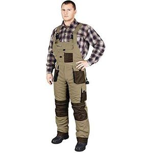 Leber&Hollman LH-FMNW-B_BE3M Beschermende tuinbroek, beige-bruin-zwart, maat M