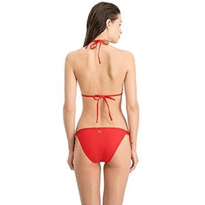 PUMA Bikinibroekje met strik voor dames en dames, rood, S