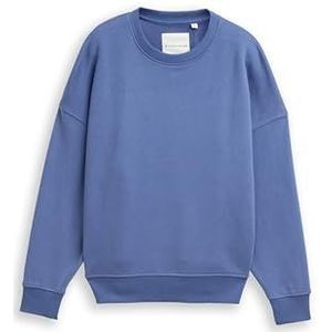 TOM TAILOR - Sweatshirt - Azuur - Lange Mouw - Ronde Hals
