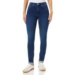 ONLY Onlpower-royal Hw Push Up Skinny DNM EXT Jeans voor dames, donkerblauw (dark blue denim), (XL) W x 32L
