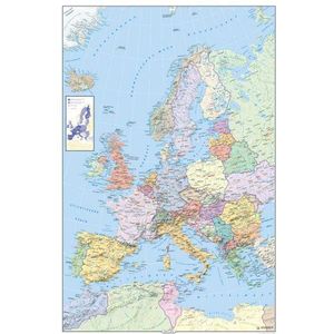empireposter - Landkaarten - Politieke kaart van Europa - Grootte (cm), ca. 61x91,5 - Poster, NIEUW -
