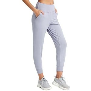 LOS OJOS Joggingbroek voor dames, joggingbroek voor vrouwen, sweatpants met hoge taille en zakken, grijs, M