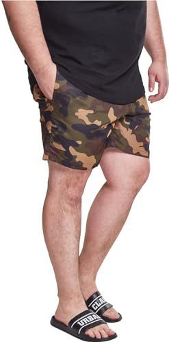 Urban Classics - Camo Block - Zwembroek - Meerkleurig - Sneldrogend Materiaal