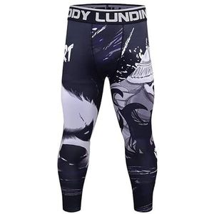 EULLA Shapewear Leggings voor heren, Blu Navy, M