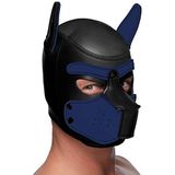 Neoprene Puppy Hood - Black and Blue