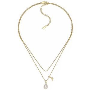 Emporio Armani Zilverkleurige damesketting met karabijnsluiting