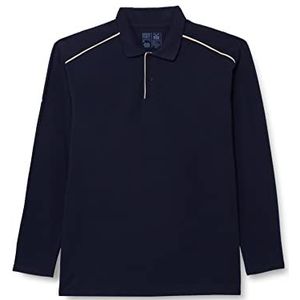 Trigema Heren 624671 shirt met lange mouwen, Navy, XXL, navy, 3XL