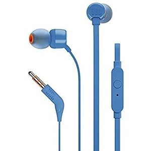 JBL - T110 - In-Ear Hoofdtelefoon - Blauw - Bedraad - Met Afstandsbediening