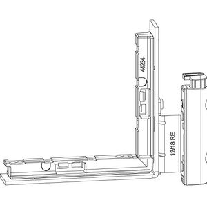 Maco Multi vouwlagerband met ÜV en onderlegger rechts, raambeslag voor houten ramen, 12/18-13 mm, draagkracht 160 kg, staal verzinkt zilver
