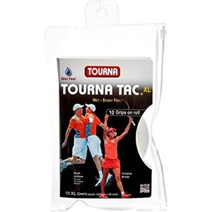 Unique Unisex - volwassenen tennisbanden Tourna Tac wit 10 stuks, één maat