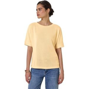 Street One Studio Dames gebreide look T-shirt, Blend Geel, 46