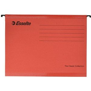 Esselte Classic Verstevigd ophangbestand, A4, 25 stuks, inclusief tabbladen - rood