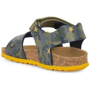 Geox B Chalki Boy Sandalen voor jongens, sage ochreyellow, 27 EU