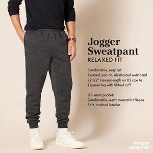 Amazon Essentials Men's Joggingbroek met fleece, Heideblauw, XXL